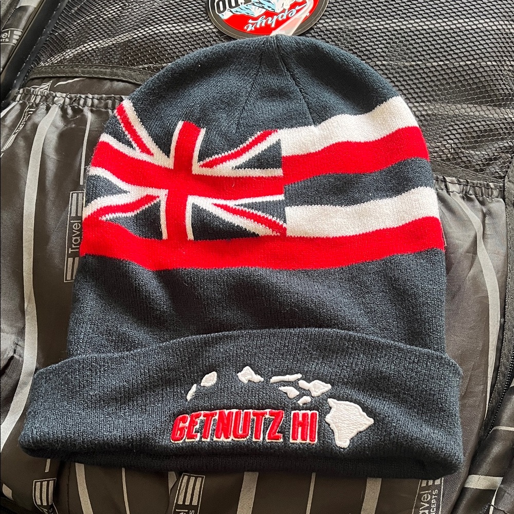 GET NUTZ-Black and Red Beanie
